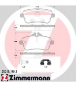ZIMMERMANN - 252151902 - Колодки тормозные дисковые задние MB ML W166