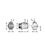 AVA - MSK393 - Компрессор кондиц.MB W203/S203/CL203/C209/A209 01-