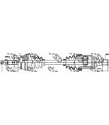 GSP - 299107 - Привод в сборе TOYOTA AVENSIS 2.0D 03> лев.(ABS)