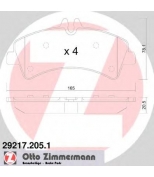 ZIMMERMANN - 292172051 - Колодки торм.задние SBB MB-Benz, VW
