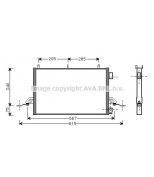 AVA - FD5242 - Радиатор кондиционера Ford Scorpio 94-