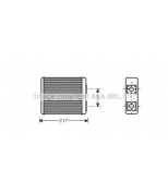AVA FD6362 Радиатор отопителя