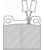 FERODO - FDB348 - Комплект тормозных колодок дисковый тормоз