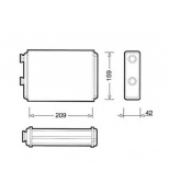 NRF - 53233 - радиатор отопителя салона