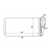 NRF - 53560 - Радиатор отопителя: 307/00- /1.4/1.4D/1.6/2.0/2.0D