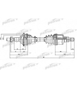 PATRON - PDS1563 - Полуось лев [Left] PEUGEOT: 206 CC 1.6 16V 00-, 206 SW 1.6 16V 02-, 206 Наклонная задняя часть 1.6 16V 98-