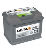DETA - DA641 - Аккумуляторная батарея 64Ah Замена - DB621. DETA SENATOR3 12 V 64 AH 640 A ETN 1(L+) B13 242x175x190mm 16.4kg