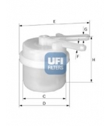 UFI - 3100600 - Топливный фильтр