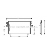 AVA - DN5186 - Радиатор кондиционера