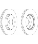 FERODO DDF1522 комплект дисков тормозных (2 диска в комплекте)