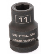 STELS 13915 Головка ударная шестигранная, 11 мм, 1/2, CrMo. STELS