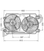 DENSO - DER01018 - Вентилятор радиатора ALFA ROMEO: 166 2.0T.Spark/2.0T.Spark/2.0 V6/2.4JTD/2.4JTD/2.4JTD/2.5 V6 24V/2...
