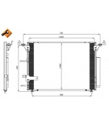 NRF - 350076 - Радиатор кондиционера