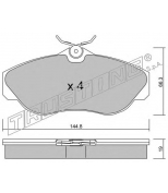 TRUSTING - 3590 - Комплект тормозных колодок, диско