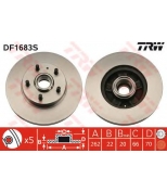 TRW DF1683S Диск тормозной передн