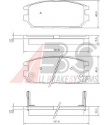 ABS - 36873 - Комплект тормозных колодок, диско