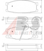 ABS - 37026 - Комплект тормозных колодок, диско