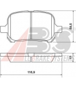 ABS - 37033 - дисковые колодки