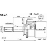 ASVA - NS43A42 - ШРУС НАРУЖНЫЙ 19x48x23