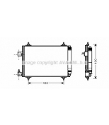 AVA - PE5286 - 94534 =94723/ PE5193=PE5286 /Рад. конд.PG 406.99-/407.04-/Ci Xsara.00-/Ci C5.04-08-/C6/560x361x16