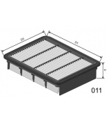 MISFAT - P410 - Воздушный фильтр MISFAT
