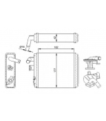 NRF - 54282 - Радиатор отопителя салона FIAT PANDA 80-04