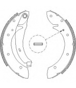 WOKING - Z439602 - Колодки бараб cit berlingo/xsara/pgt partner 96-