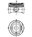 KOLBENSCHMIDT - 40080620 - Поршень двигателя: Toyota Avensis/Corolla/Verso 00- 1.6 3zz +0.50