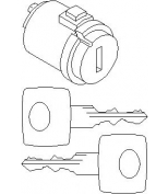 HANS PRIES/TOPRAN - 400360 - Личинка замка зажигания с ключем