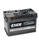 EXIDE - EL652 - Аккумулятор Start&Stop EFB 12V 65Ah 650A 278х175х175 полярность ETN0 клемы EN крепление B13