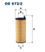 FILTRON - OE6722 - Фильтр масляный [картридж] AUDI A4/A5/A6/A8 2,4/2,8/3,2 FSI 05 ->