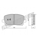 TRUSTING - 4420 - КОЛОДКИ ТОРМОЗНЫЕ ДИСКОВЫЕ