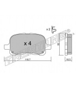 TRUSTING - 4580 - Комплект тормозных колодок, диско