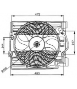 NRF - 47029 - Вентилятор, охлаждение двигателя bmw 5 (e39) 520 i bj 199601-200009 BMW