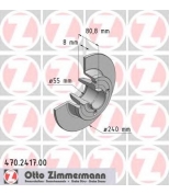 ZIMMERMANN 470241700 Диск тормозной RENAULT