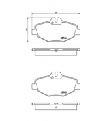 BREMBO - P50049 - Колодки диск. передние MB W211 E200-E280CDI 03.02-