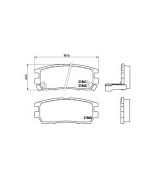 BREMBO - P54018 - Тормозные колодки MITSUBISHI L 400 Box (PAOV) 2500 TD Kw 64 09/96 - > R