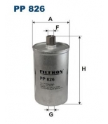 FILTRON - PP826 - Фильтр топливный AUDI A80 1.6-2.3 /G2 GTI-89