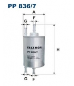 FILTRON - PP8367 - Фильтр топливный pp836/7