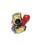AUGER 52518 Головка соединительная (воздух M16x1.5-10бар) красная MAN + MERCEDES-BENZ + SCANIA