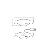 BREMBO - P23056 - Комплект тормозных колодок, дисковый тормоз