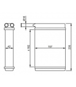 NRF - 52221 - радиатор отопителя салона