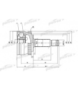 PATRON - PCV1661 - ШРУС наружн к-кт HYUNDAI: Tucson 04- [A:27, B:25, ABS:48]