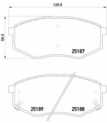 BREMBO - P30055 - Колодки тормозные