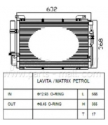 PARTS-MALL - PXNCA009 - Радиатор кондиционера HYUNDAI LAVITA PMC