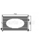 PARTS-MALL - PXNCW022 - Радиатор кондиционера NISSAN X-TRAIL PMC