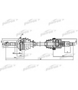 PATRON - PDS1381 - Полуось лев PEUGEOT: 206 SW 1.1/1.4 02-, 206 Наклонная задняя часть 1.1 i/1.4 i 98-