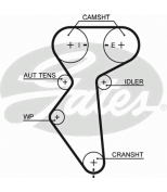 GATES - 5419XS - Ремень ГРМ CHEVROLET Aveo 1.4 06-. Lacetti 1.4 16V/1.6 05-. DAEWOO Lanos 1.6L 16V 97-. Nexia 1.5 16V 95-97   127з.