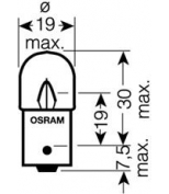 OSRAM 5637 Лампа накаливания,  Original Line R10W  24В 10Вт, 1шт