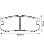 BENDIX - 572169B - Комплект тормозных колодок, диско